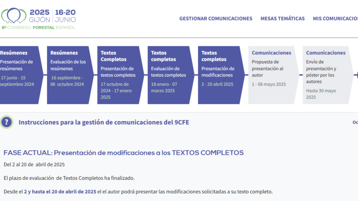 Nuevo cronograma etapas contribuciones 9CFE
